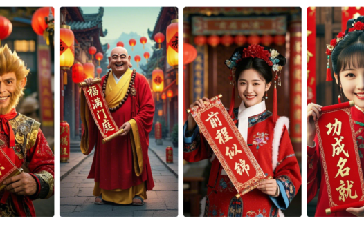 如何用AI制作新年喜庆照片和视频？创作各路大神春节拜年图片和视频