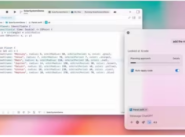 OpenAI 更新 macOS 版 ChatGPT，可在 Xcode 等 IDE 中直接编辑代码