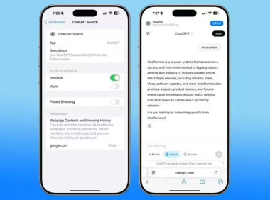 OpenAI 出新招：ChatGPT 变身苹果 Safari 浏览器默认搜索引擎
